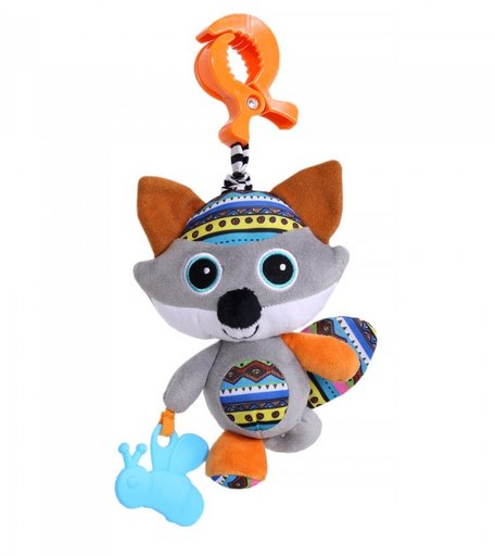 Подвесная игрушка Biba Toys на прищепке Волчонок Кекс 27x13 см