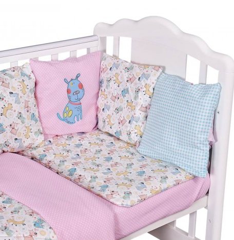 Постельное белье Polini kids Собачки (3 предмета) 120х60 см