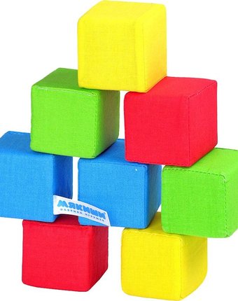 Миниатюра фотографии Игрушка мякиши кубики 4 цвета