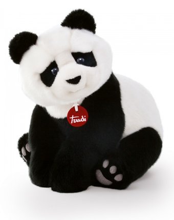 Миниатюра фотографии Мягкая игрушка trudi панда кевин сидячая 29 см