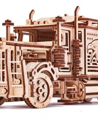 Wood Trick Механический 3D-пазл Тягач Биг Риг