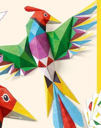 Миниатюра фотографии Djeco оригами набор для творчества птицы