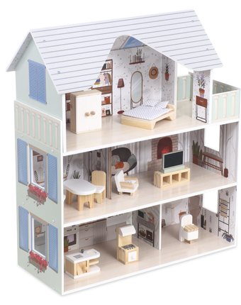 Миниатюра фотографии Игровой набор edufun дом для куклы