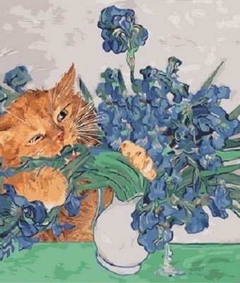 Миниатюра фотографии Paintboy картина по номерам радость кота