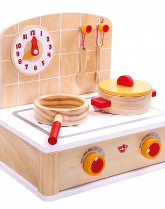 Деревянная игрушка Tooky Toy Игровой набор Плита