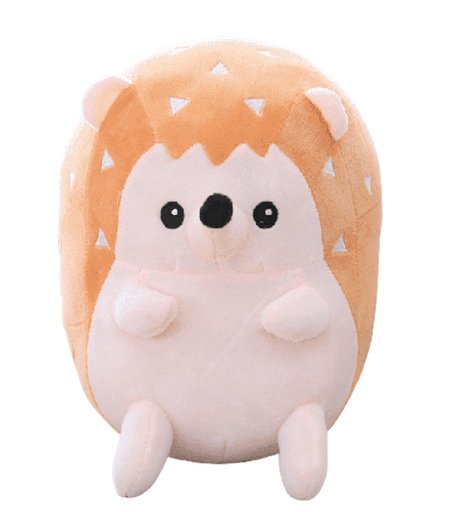 Мягкая игрушка Super01 Ежик 30 см цвет: оранжевый