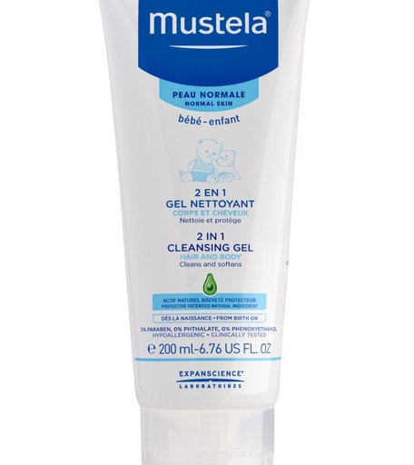 Гель для купания Mustela Baby 2 в 1 для нормальной кожи, 200 мл