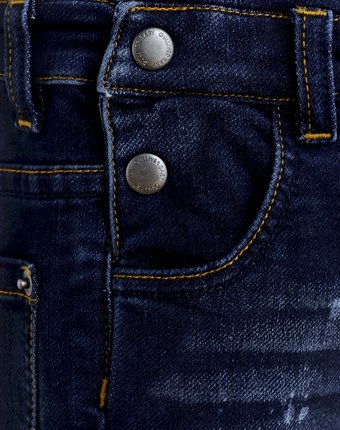 Миниатюра фотографии Трикотажный джинсовый полукомбинезон gulliver