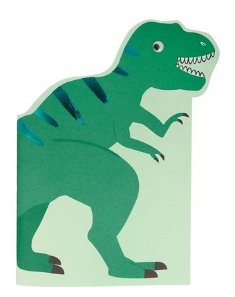 Миниатюра фотографии Merimeri скетчбук с наклейками динозавр