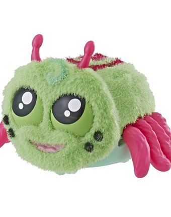Миниатюра фотографии Интерактивная мягкая игрушка yellies паучок фризз цвет: зеленый