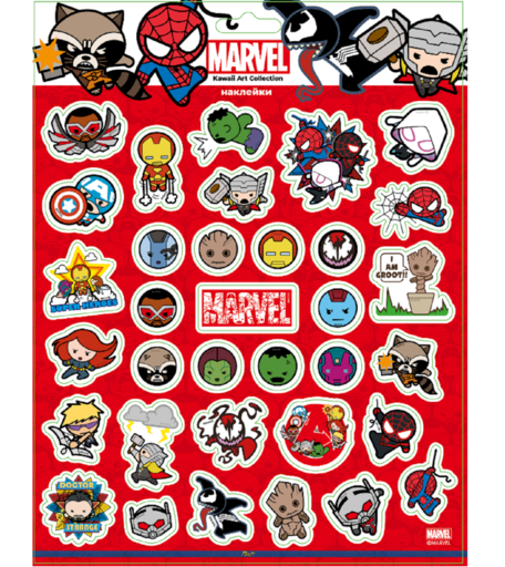 Наклейки Priority Супергерои MARVEL