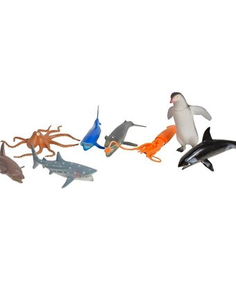 Миниатюра фотографии Игровой набор 1toy в мире животных морские обитатели