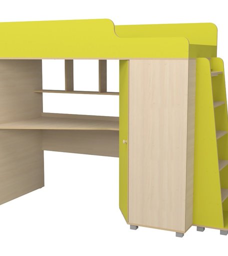 Кровать Капризун чердак с рабочей зоной Р440