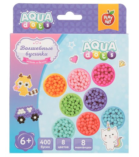 Набор для творчества PLAY ART AQUA dots Волшебные бусинки
