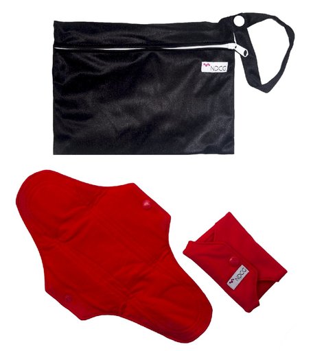 Прокладки Ndcg Ndcg Многоразовые прокладки для КД, красные, 29х17 см, 2 шт в черном мешочке, 2 шт