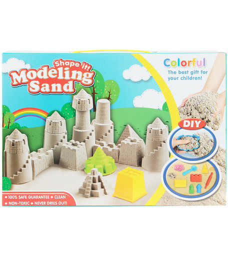 Набор для творчества Игруша песок 800 г. инструменты для лепки