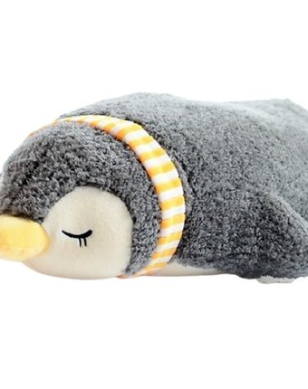 Мягкая игрушка Super01 Пингвин 55 см цвет: серый
