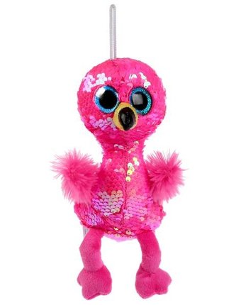 Мягкая игрушка Мульти-пульти Фламинго из пайеток 15 см
