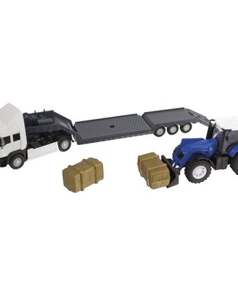 Миниатюра фотографии Hti фермерский грузовой автомобиль с трактором teamsterz