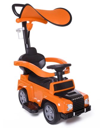 Миниатюра фотографии Каталка babycare каталка stroller кожаное сиденье,оранжевый