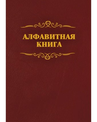 Миниатюра фотографии Алфавитная книга (с вырубкой алфавита): 192стр. издательство учитель