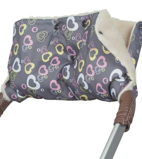 Муфта для коляски Чудо-Чадо Комфорт сердечки