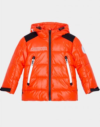 Миниатюра фотографии Оранжевая куртка зимняя gulliver