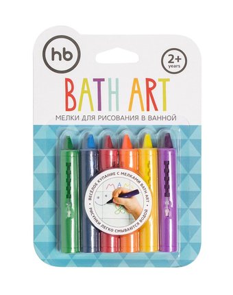 Миниатюра фотографии Мелки для рисования в ванной "bathart" happy baby