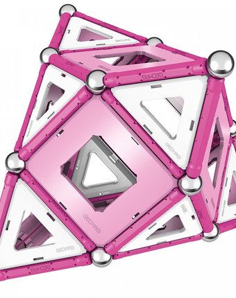 Миниатюра фотографии Конструктор geomag магнитный pink 104 детали