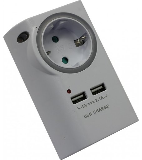 Старт Cетевой переходник С/А SА 1ZD 2USB L c двумя USB-портами