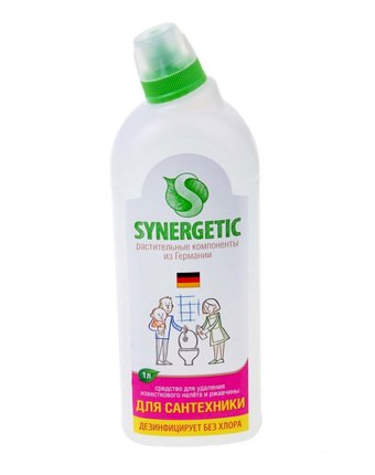 Средство Synergetic для мытья сантехники кислотное биоразлагаемое, 1 л