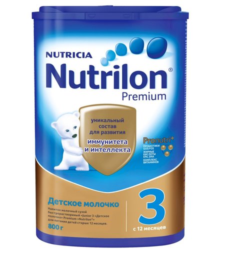 Молочко детское Nutrilon PronutriPlus 3 с 12 месяцев, 800 г