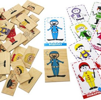 Миниатюра фотографии Краснокамская игрушка логическая игра профессии