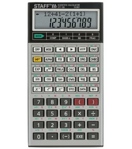 Staff Калькулятор инженерный двухстрочный STF-169 242 функции 10+2 разрядов