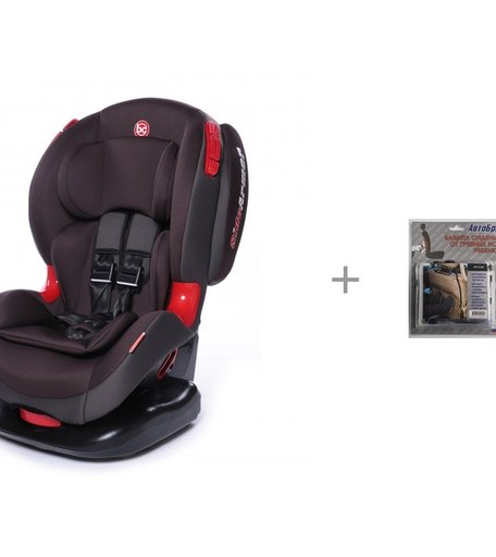 Автокресло Baby Care BC-120 и АвтоБра Защита спинки сиденья от грязных ног ребенка