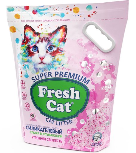 Наполнитель впитывающий Fresh Cat впитывающий силикагелевый наполнитель, с ароматом \