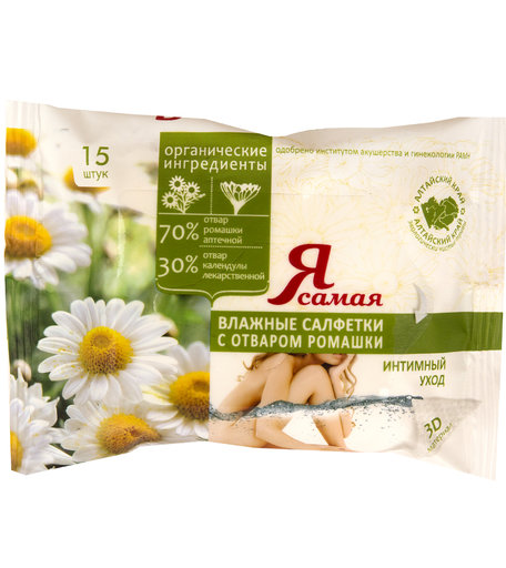Влажные салфетки Я Самая Ромашка