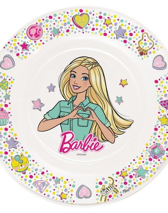 Миниатюра фотографии Тарелка priority barbie, с 3 лет