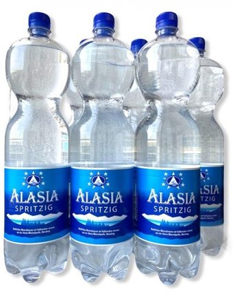 Миниатюра фотографии Alasia природная вода mineral water spritzig 1.5 л 6 шт.