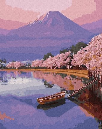 Molly Картина по номерам Озеро в Японии 40х50 см