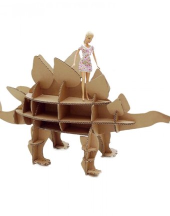 Миниатюра фотографии Картонный папа набор игровой из картона домашний динозавр: стегозавр