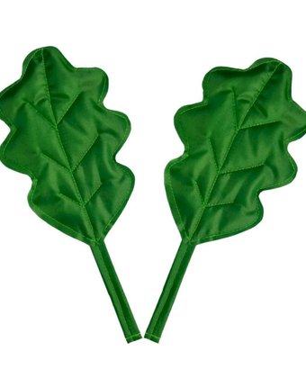 Миниатюра фотографии Игрушка мягкая издательство учитель дубовый лист, зеленый без размера цвет: зеленый