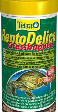 Миниатюра фотографии Лакомство tetra для водных черепах (кузнечики) reptodelica grasshoppers, 250