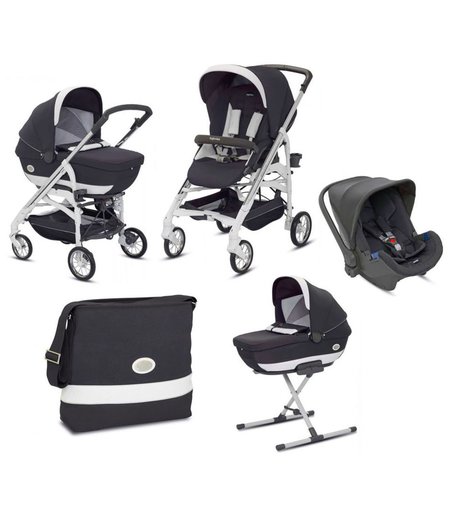 Коляска 3 в 1 Inglesina Otutto Deluxe System с шасси Otutto Deluxe White