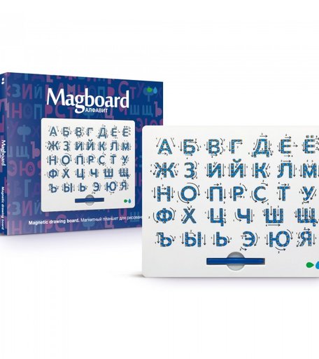 Назад к истокам Магнитный планшет для рисования Magboard Алфавит