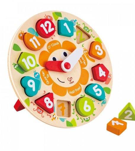 Деревянная игрушка Hape пазл Часы