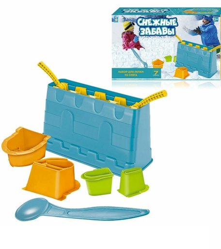Набор для лепки замков из снега 1Toy 7 предметов