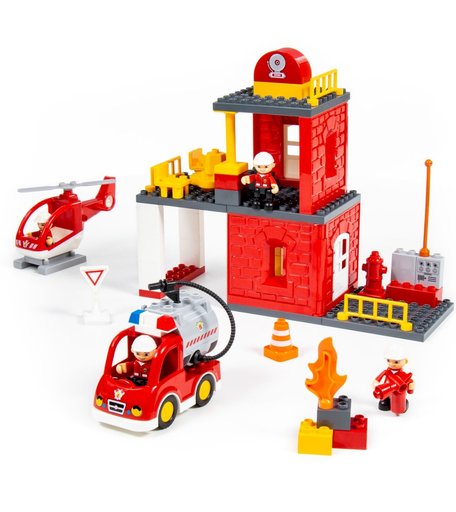 Конструктор Полесье Макси Пожарная станция