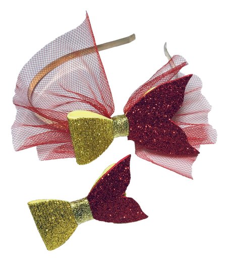 Комплект аксессуаров 1000 bantov ободок и зажим для волос