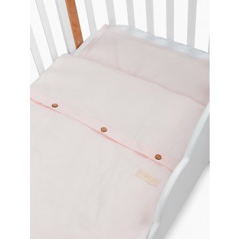 Комплект постельного белья Happy Baby, белый и розовый